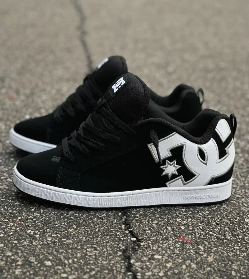 Dc Court Graffik Imp Womens Black White Stencil